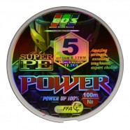 Плетений шнур для риболовлі, EOS Power Super PE, 100м, перетин 0,33мм